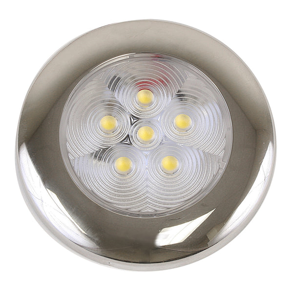 Scandvik B3 Downlight Surface Mount - Cool White - SS Trim - IP67 - 12/24V [41320P] - Image 1
