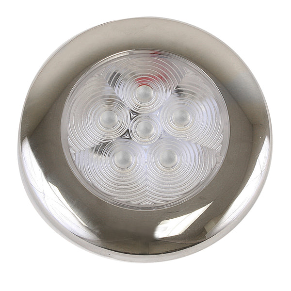 Scandvik B3 Downlight Surface Mount - Blue - SS Trim - IP67 - 12/24V [41321P] - Image 1