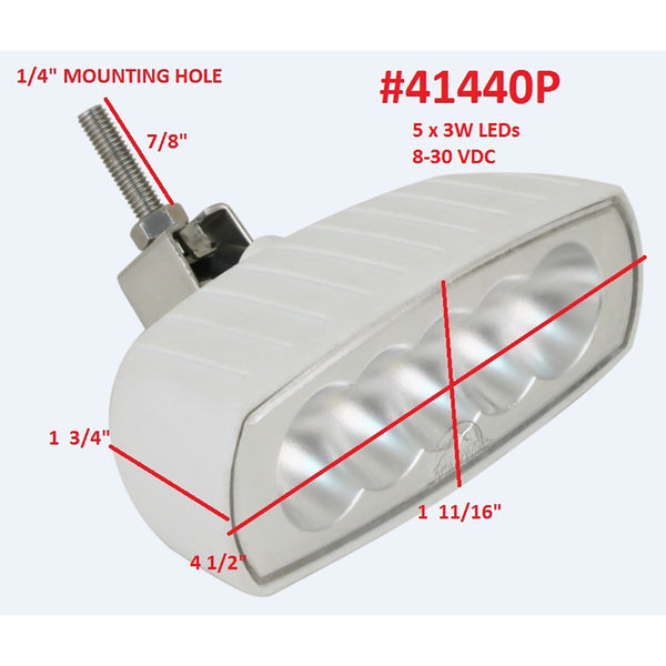 Scandvik Bracket Mount LED Spreader Light - White [41440P] - Image 2