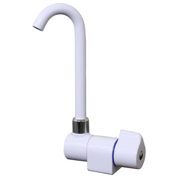 Scandvik Tall Tap w/Folding Spout - White Powder Coat Finish [10182P] - Image 1