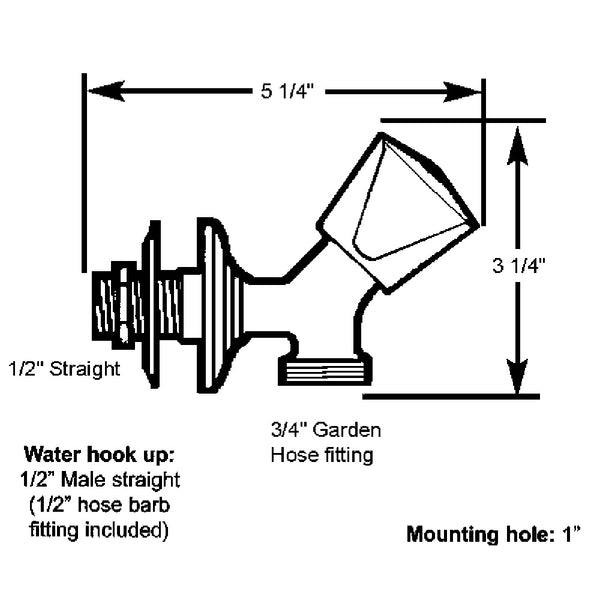 Scandvik SS Washdown Spigot [10187P] - Image 2