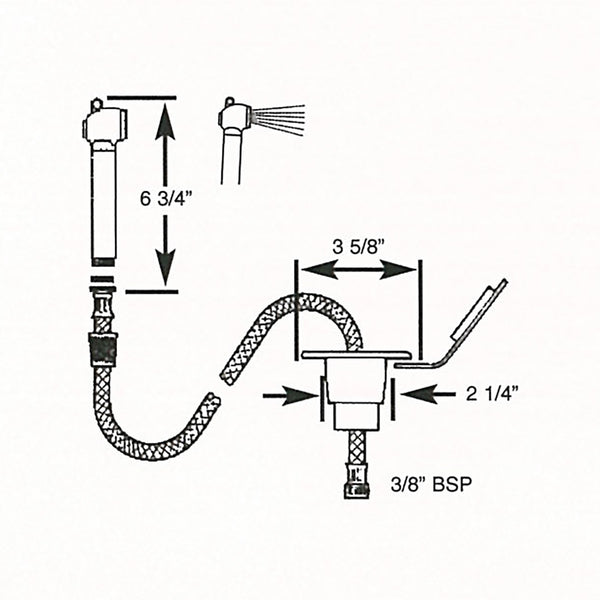 Scandvik Recessed Transom Shower w/6 Hose - White [10055P] - Image 2