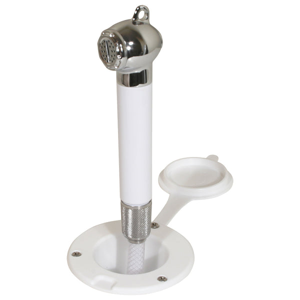 Scandvik Recessed Transom Shower w/6 Hose - White [10055P] - Image 1