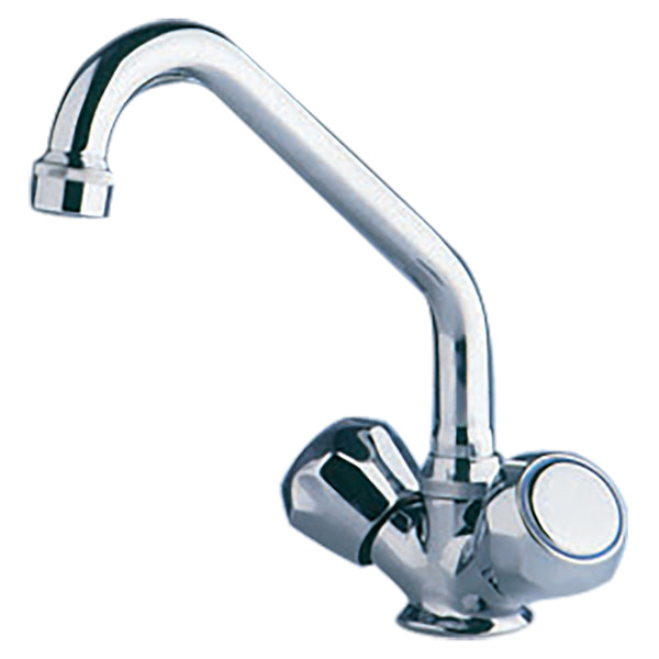 Scandvik Chrome Galley Mixer w/Swivel Spout [10422P] - Image 1