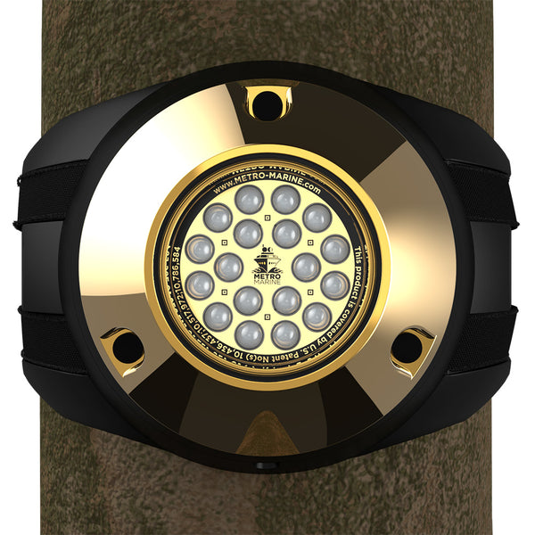Metro Marine High-Output Piling Mount Underwater Light w/Intelligent Monochromatic LEDs - Aqua, 45 Beam [F-PMR1-A3-45] - Image 1