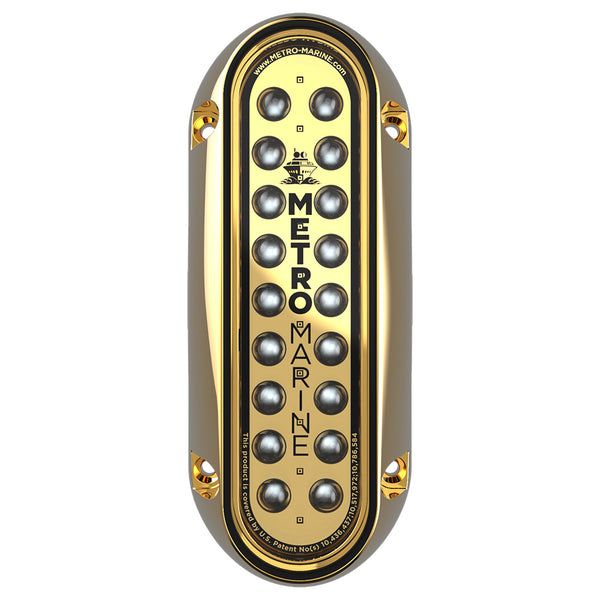 Metro Marine High-Output Elongated Vertical Mount Light w/Intelligent Monochromatic LEDs - Green, 45 Beam [F-BME1-V-G3-45] - Image 1