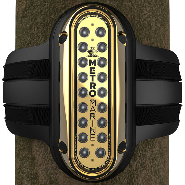 Metro Marine High-Output Vertical Piling Mount Light w/Intelligent Monochromatic LEDs - Aqua, 45 Beam [F-PME1-V-A3-45] - Image 1