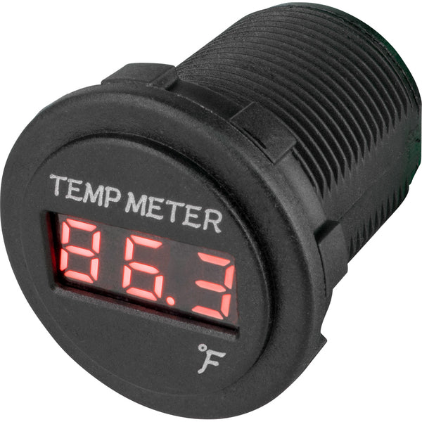 Sea-Dog Round Red LED Temperature Meter [421618-1] - Image 1