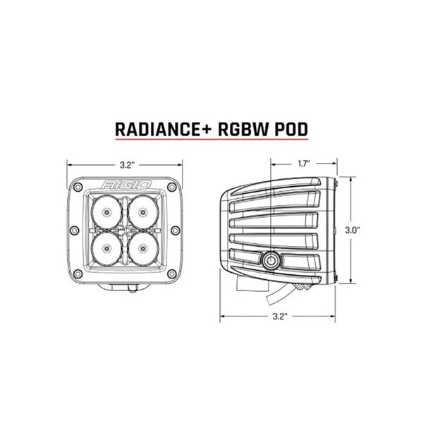 RIGID Industries Radiance + Pod - RGBW - Pair [202053] - Image 3