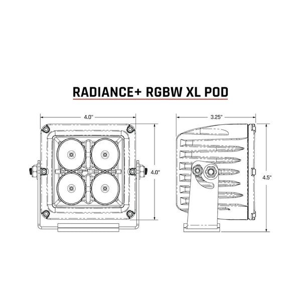 RIGID Industries XL Radiance + Light Pod - RGBW - Pair [322053] - Image 3