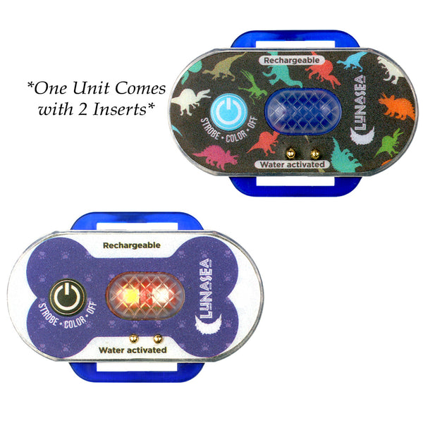 Lunasea Child/Pet Safety Water Activated Strobe Light - Blue Case, Blue Attention Light [LLB-63BB-F0-01] - Image 1