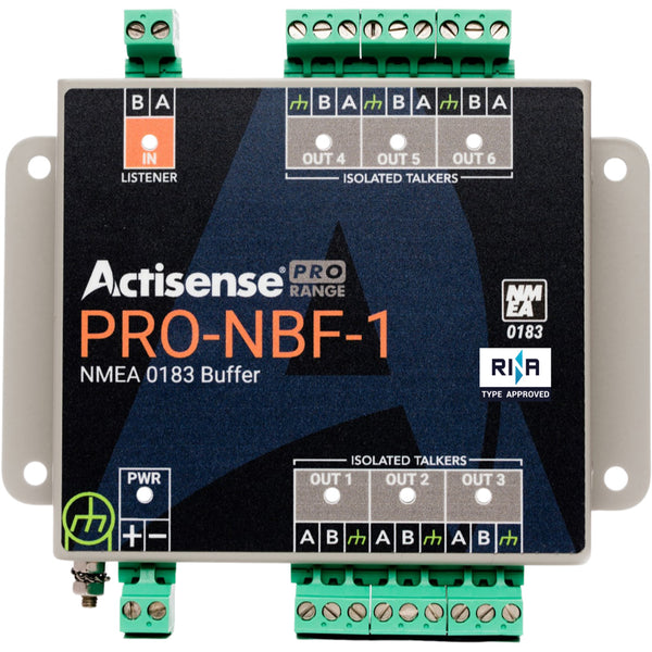 Actisense PRO NMEA Buffer - 1 OPTO Input, 6 ISO-Drive Outputs, Serial Port, Pluggable Screw Terminals [PRO-NBF-1] - Image 1