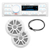 Boss Audio MCK500WB.6 Kit w/MR500UAB, 2 MR6W Speakers, MRANT10 Antenna,  White Remote [MCK500WB.6]