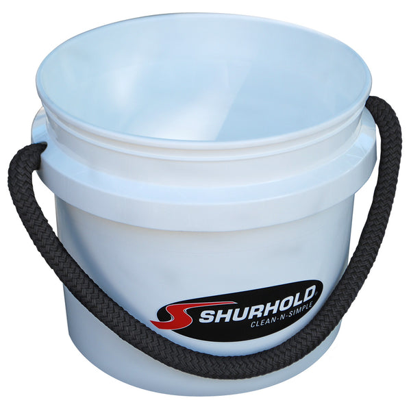 Shurhold Worlds Best Rope Handle Bucket - 3.5 Gallon - White [2431] - Image 1