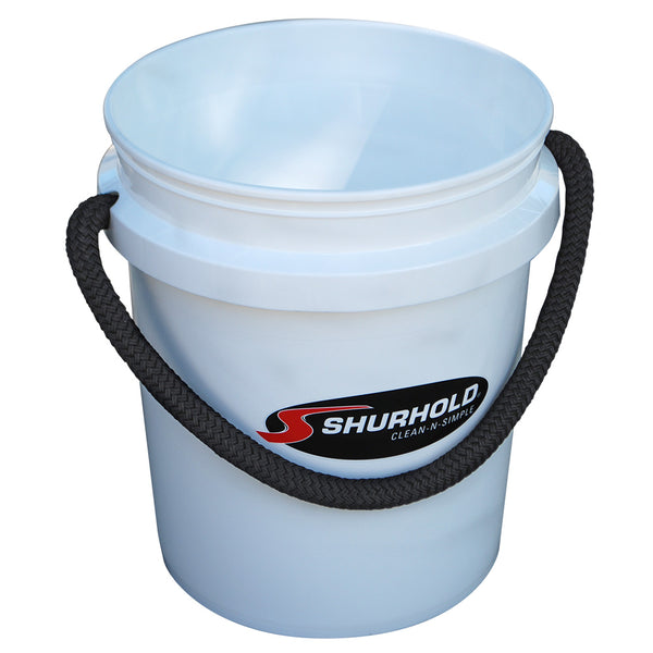 Shurhold Worlds Best Rope Handle Bucket - 5 Gallon - White [2451] - Image 1