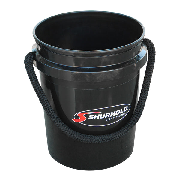 Shurhold Worlds Best Rope Handle Bucket - 5 Gallon - Black [2452] - Image 1