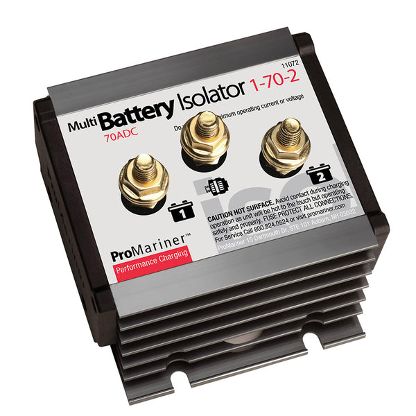 ProMariner Battery Isolator - 1 Alternator - 2 Battery - 70 AMP [11072] - Image 1