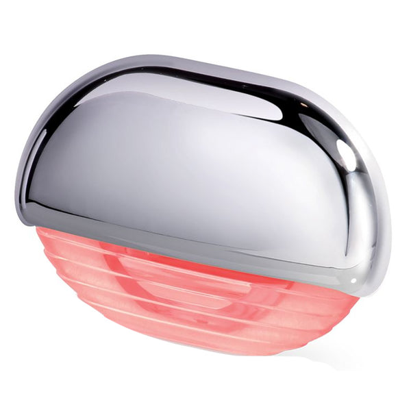 Hella Marine Easy Fit Step Lamp - Red w/Chrome Cap [958126201] - Image 1