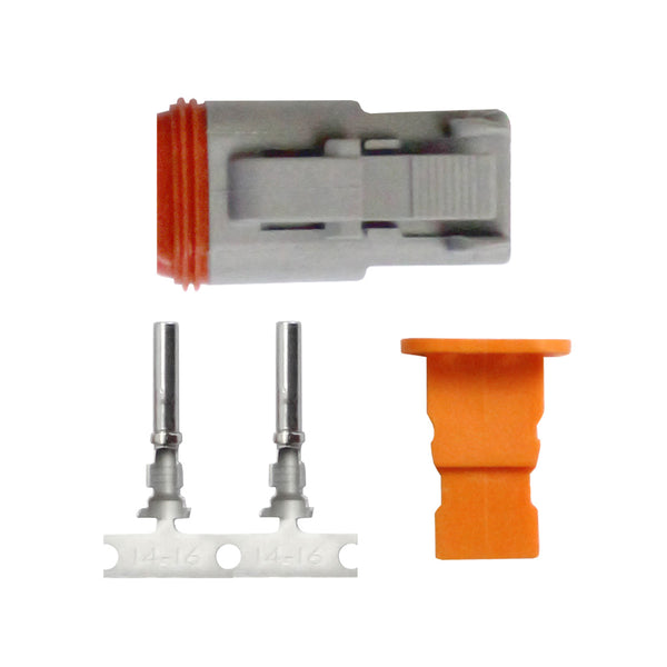 Pacer DT Deutsch Plug Repair Kit - 14-18 AWG (2 Position) [TDT06F-2RS] - Image 1