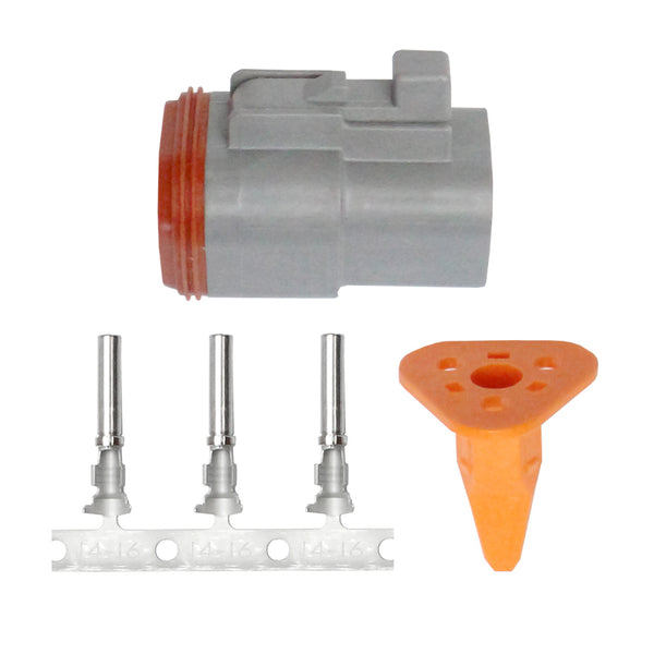 Pacer DT Deutsch Plug Repair Kit - 14-18 AWG (3 Position) [TDT06F-3RS] - Image 1