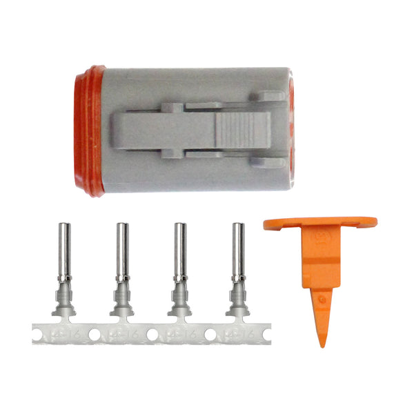 Pacer DT Deutsch Plug Repair Kit - 14-18 AWG (4 Position) [TDT06F-4RS] - Image 1