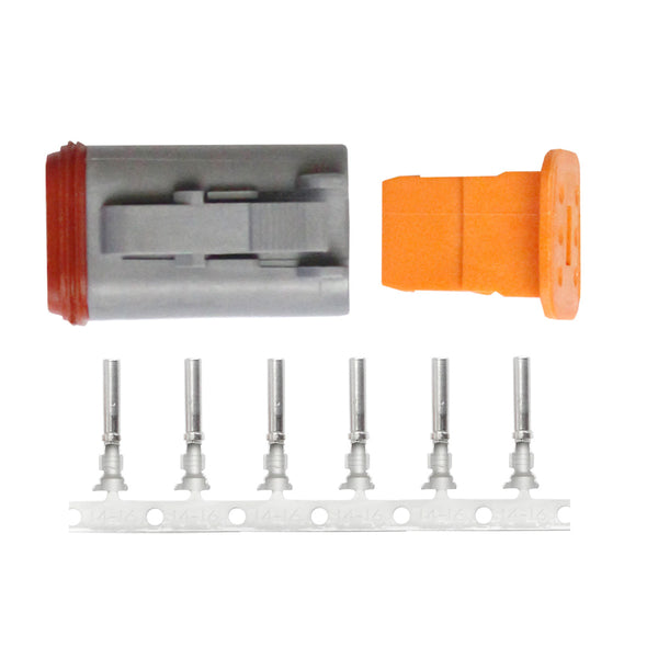 Pacer DT Deutsch Plug Repair Kit - 14-18 AWG (6 Position) [TDT06F-6RS] - Image 1