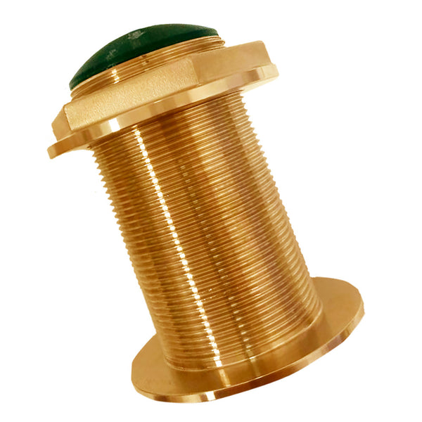 Echonautics Bronze Low-Profile Thru-Hull Medium-Frequency CHIRP Transducer - 600W, 12 Tilt, 80-130kHz [BT70MA600-12] - Image 1