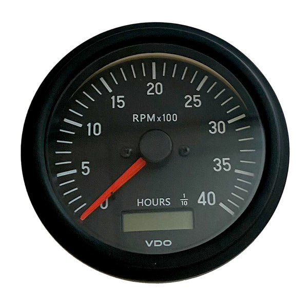 VDO Cockpit International Gen II 4K RPM Tachometer w/Hourmeter [333-93500] - Image 1