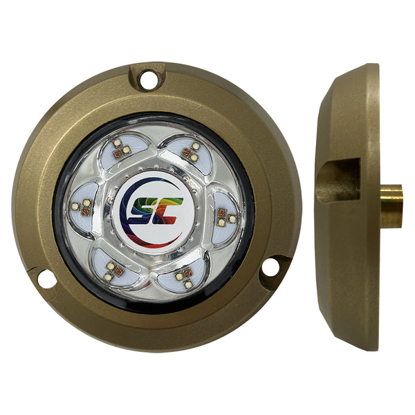Shadow-Caster SC2 Series Bronze Surface Mount Underwater Light - Full-Color [SC2-CC-BZSM] - Image 1