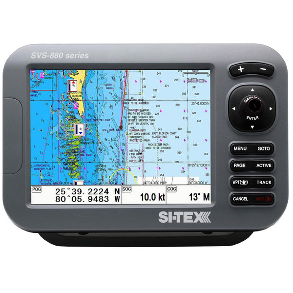 SI-TEX GPS Chart-Dual Frequency 600W Sonar System - 8 Color LCD w/Internal GPS Antenna  C-MAP 4D Card [SVS-880CF+] - Image 1