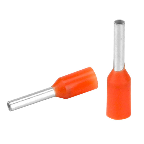Pacer Orange 20-22 AWG Wire Ferrule - 6mm Length - 25 Pack [TFRL22-6MM-25] - Image 1