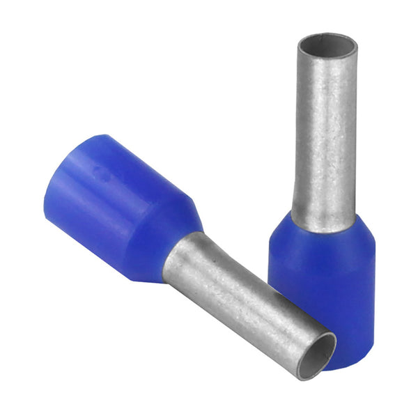 Pacer Blue 14 AWG Wire Ferrule - 8mm Length - 25 Pack [TFRL14-8MM-25] - Image 1