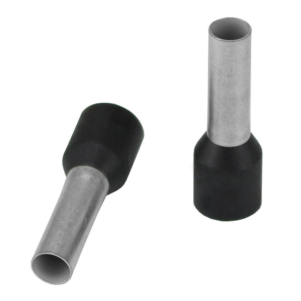 Pacer Black 10 AWG Wire Ferrule - 10mm Length - 25 Pack [TFRL10-12MM-25] - Image 1