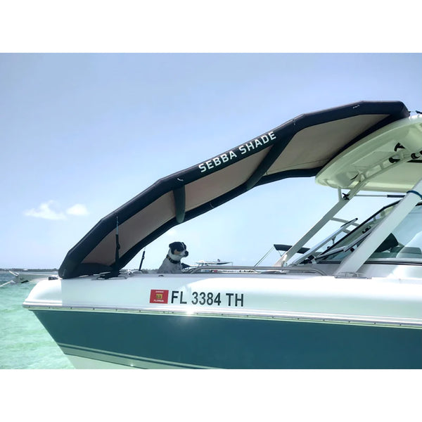 Sebba Shade 8 x 12 ft. Black Sun Shade f/Boats 26'+ [SS8X12BLK] - Image 2