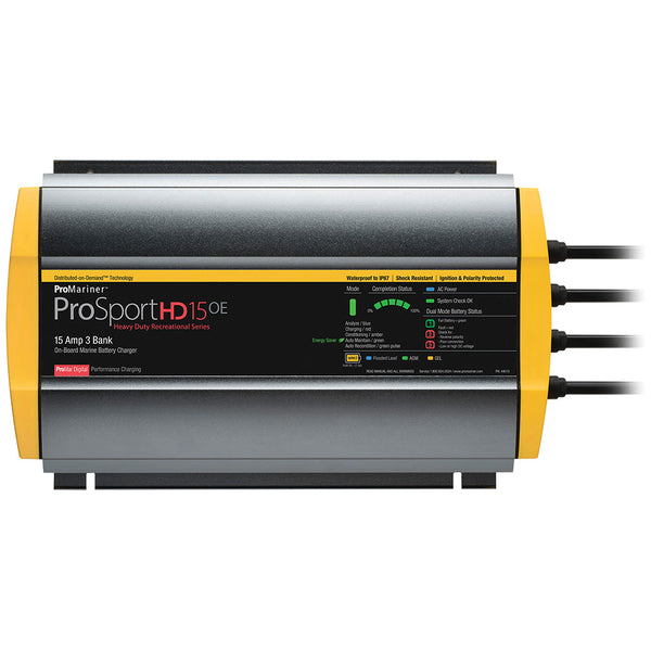 ProMariner ProSportHD 15 Gen 4 - 15 Amp - 3-Bank Battery Charger [44015] - Image 1