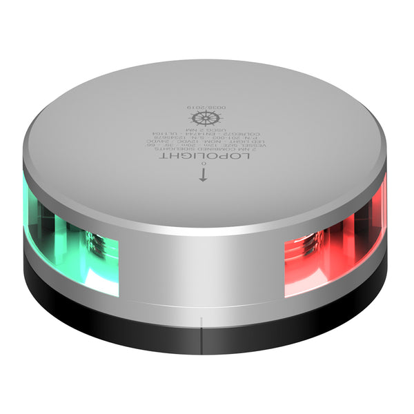 Lopolight Combined Sidelight - 2NM - Silver Housing w/FB Base [201-003-FB] - Image 1