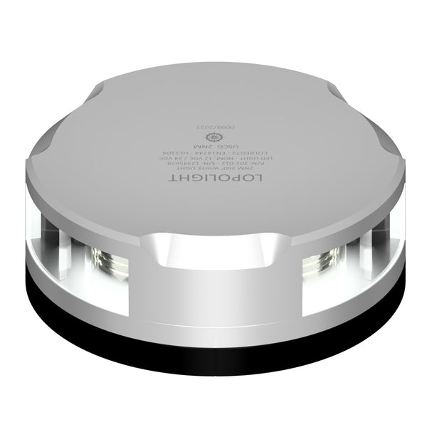 Lopolight Masthead360Degree Light  3NM  Silver Housing wFB Base 201021FB