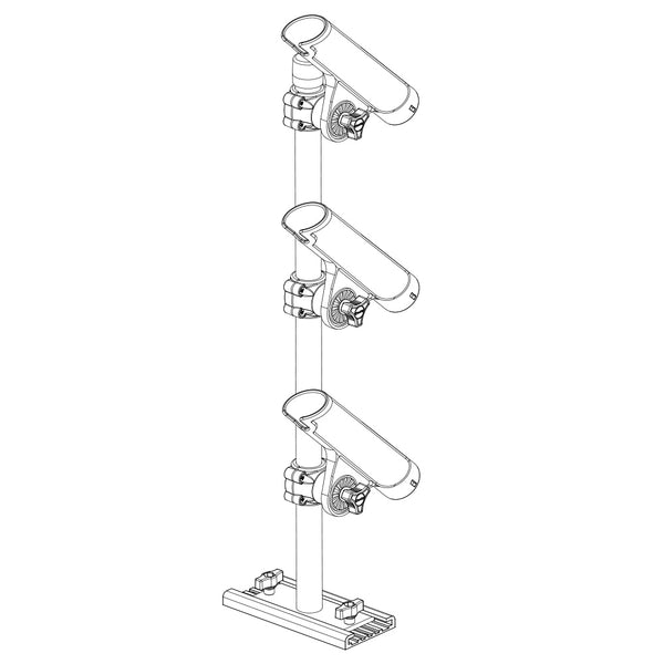 Scotty 333 Track Mounted Rod Tree - Rodmaster II Rod Holders [0333] - Image 4