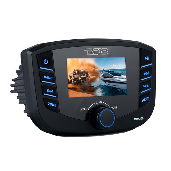 DS18 Marine Headunit TFT Screen - 3 Zones - 4V Output - Bluetooth - RDS 4x50 Watts [MRX300] - Image 1