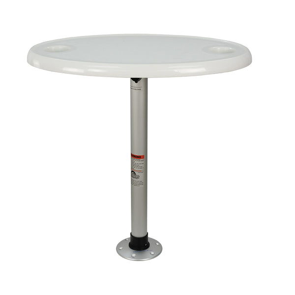 Springfield Thread-Lock Electrified Oval Table Package w/LED Lights  USB Ports [1691227-L1] - Image 1