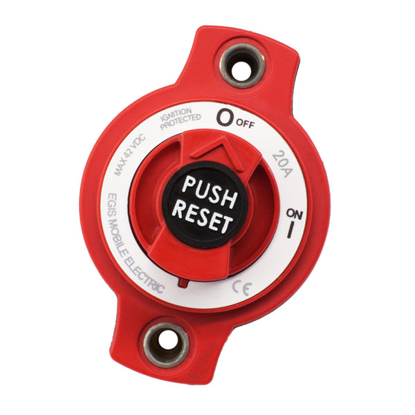 Egis 20A Panel Mount Mini Circuit Breaker [4701-20] - Image 1