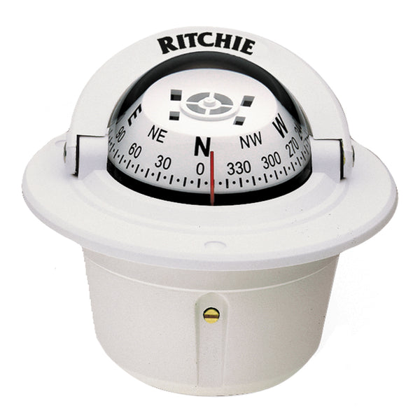 Ritchie F-50W Explorer Compass - Flush Mount - White [F-50W] - Image 1