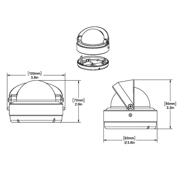 Ritchie S-53 Explorer Compass - Surface Mount - Black [S-53] - Image 2