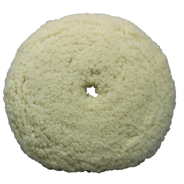 Presta White Wool Aggressive Cutting Pad - 9
