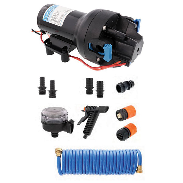 Jabsco HotShot HD5 Heavy Duty Washdown Pump Kit w/25' HoseCoil - 12V - 5GPM - 70PSI [P501J-119N-4A] - Image 1