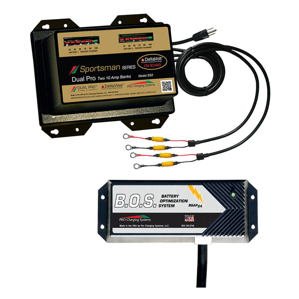 Dual Pro SS2 2 Bank Battery Charger w/2 Bank B.O.S. [SS2/BOS12V2] - Image 1
