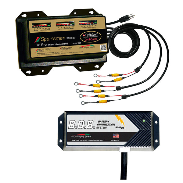 Dual Pro SS3 3 Bank Battery Charger w/3 Bank B.O.S. [SS3/BOS12V3] - Image 1