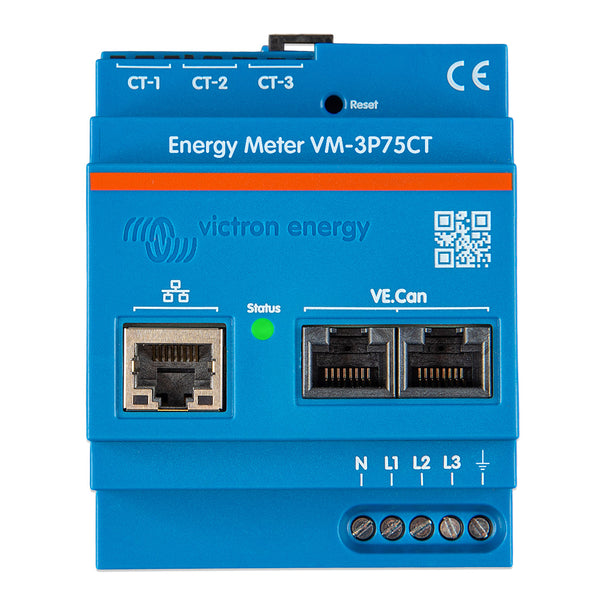 Victron Energy Meter VM-3P75CT Single + 3-Phase [REL200300100] - Image 1