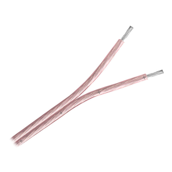 Pacer Clear 18/2 AWG Two Conductor Speaker Wire - 100' [W18-2ACLR-100] - Image 1