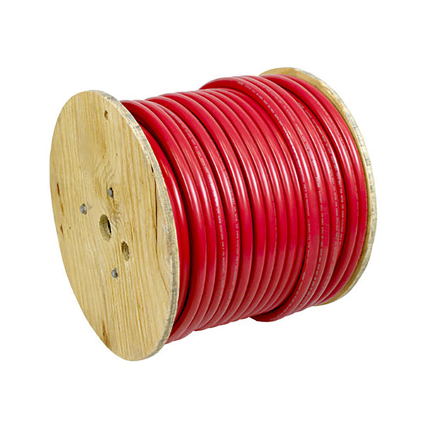 Pacer Red 1/0 AWG Battery Cable - 250' [WUL1/0RD-250] - Image 1